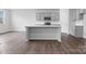 Gorgeous kitchen with an island, stainless steel appliances, and lots of cabinet space at 1125 Hallman Branch Ln, Lincolnton, NC 28092