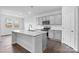 Charming kitchen featuring an island, granite countertops, and stainless steel appliances at 1125 Hallman Branch Ln, Lincolnton, NC 28092