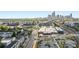 An expansive aerial view featuring a neighborhood with buildings, foliage, and cityscape at 224 Parkwood Ave, Charlotte, NC 28206