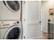 Conveniently located, this laundry area features a stackable washer and dryer at 224 Parkwood Ave, Charlotte, NC 28206