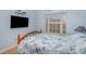 Cozy bedroom with a ceiling fan, TV, a light-colored walls, and a comfortable bed at 2408 Joes Lake Rd, Shelby, NC 28152
