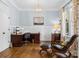 Bright home office with hardwood floors, a large window, and built-in shelves at 2569 Lower Assembly Dr, Fort Mill, SC 29708