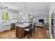 Open concept kitchen with a breakfast bar flowing into the living area at 2569 Lower Assembly Dr, Fort Mill, SC 29708