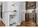 Custom butler's pantry with beverage center and dog bowls at 2569 Lower Assembly Dr, Fort Mill, SC 29708