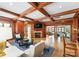 Comfortable lounge area featuring a fireplace, TV, ample seating, and stylish decor at 2823 Providence Rd # 143, Charlotte, NC 28211