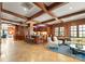 Lounge area with a bar, comfortable seating, and sophisticated wood finishes at 2823 Providence Rd # 143, Charlotte, NC 28211