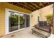 A patio area with a sliding glass door and furniture, offering an outdoor living space at 3224 Selwyn Farms Ln # 3, Charlotte, NC 28209
