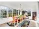 Bright dining room surrounded by large windows, providing natural light and serene views at 510 Poindexter Dr, Charlotte, NC 28209