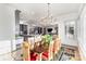 Elegant dining room offering a view of the kitchen and living room at 510 Poindexter Dr, Charlotte, NC 28209