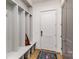 Functional mudroom with built-in storage cubbies and easy access to the outdoors at 510 Poindexter Dr, Charlotte, NC 28209