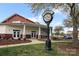 Community Clubhouse with covered entrance, red brick accents, mature landscaping, and Bonterra signage at 5121 Alysheba Dr, Indian Trail, NC 28079