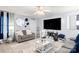 Cozy living room featuring plush seating, stylish decor, and ample natural light at 5762 Hightower Rd, Fort Lawn, SC 29714