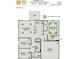 Spacious one-story floor plan with 3 bedrooms, 2 baths, open living space, and a covered patio at 6215 Honor Ave, Midland, NC 28107