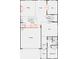 First floor plan with kitchen, Gathering room, den, flex room, garage and bedroom 5 layout at 6882 Wilson Creek Dr, Indian Land, SC 29707