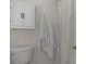 The bathroom features a toilet, cabinet, and decorative chevron-patterned shower curtain at 9607 Stoney Hill Ln, Charlotte, NC 28277