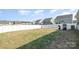 Large fenced backyard featuring a well-maintained lawn and space for outdoor activities, grill included at 108 Toxaway St, Mooresville, NC 28115