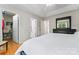 Spacious bedroom with walk-in closet and modern en suite bathroom at 12822 Diamond Dr, Pineville, NC 28134