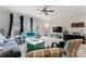 Spacious living room with neutral walls, large windows, and comfortable seating arrangements at 12905 Bullock Greenway Blvd, Charlotte, NC 28277