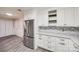 Modern kitchen features stainless steel appliances, subway tile backsplash, and ample cabinet space at 1545 Wimbleton Woods Dr, Fort Mill, SC 29708