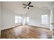 Spacious bedroom with large windows, vaulted ceilings and hardwood floors at 1545 Wimbleton Woods Dr, Fort Mill, SC 29708
