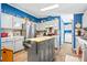 Functional kitchen features wood laminate floors, white cabinets, and stainless-steel appliances at 1756 Martin Rd, Kings Mountain, NC 28086