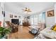 Bright living room with hardwood floors, large windows, and comfortable seating; perfect for relaxation and entertaining at 1756 Martin Rd, Kings Mountain, NC 28086