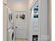 Functional laundry room includes a washer and dryer, with direct access to closet space at 1801 Wilmore Dr, Charlotte, NC 28203