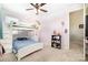 This bedroom features a bunk bed with carpeted floor and ceiling fan at 190 Silverspring Pl, Mooresville, NC 28117