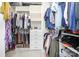 The walk-in closet has plenty of storage space and built-ins at 190 Silverspring Pl, Mooresville, NC 28117