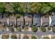 Aerial view of a street showing the roof lines of several houses in the neighborhood at 2136 Ashley River Rd, Waxhaw, NC 28173