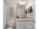 Cozy bathroom featuring a vanity with mirror and toilet at 2136 Ashley River Rd, Waxhaw, NC 28173