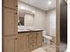 Updated bathroom with double sinks, modern cabinets, toilet, and tiled shower at 2234 Emerald Mine Rd, Shelby, NC 28152