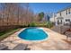 Beautiful backyard with in-ground pool and nice landscaping at 2532 Annecy Dr, Matthews, NC 28105