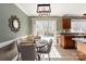 Bright dining area with backyard pool views at 2532 Annecy Dr, Matthews, NC 28105