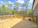 Outside wooden deck for leisure enjoyment and entertaining guests at 297 Barr Link Rd, Mount Pleasant, NC 28124