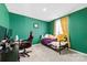 Comfortable bedroom with green walls, providing a cozy and inviting space at 3118 Maple Ridge Dr # 11, Gastonia, NC 28052