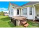 Backyard features a private hot tub for outdoor enjoyment, adding a touch of luxury at 365 Kinder Rd, Harmony, NC 28634