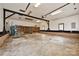 Large garage with lots of space for storage and a few windows at 3701 Slagle Dr, Charlotte, NC 28215