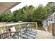 Outdoor patio space with seating, perfect for relaxing, overlooking the backyard at 3701 Slagle Dr, Charlotte, NC 28215