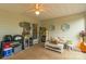 Covered patio has nice decorations and plenty of space for entertaining guests at 3790 Lynnview Ct, Maiden, NC 28650