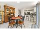 Dining area with wooden table set, hutch, and open access to the kitchen at 380 Hamrick Rd # 1, Gastonia, NC 28056