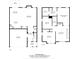 Detailed floor plan showcasing layout of two floors, including dimensions and room names at 428 Winecoff Woods Nw Dr, Concord, NC 28027
