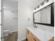 Tastefully designed bathroom with sleek vanity, modern fixtures, and stylish lighting at 4700 Aldersbrook Dr, Monroe, NC 28110