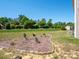 Sprawling backyard boasts a lush lawn and mature trees, perfect for outdoor enjoyment at 5102 Candleglow Ct, Indian Trail, NC 28079