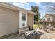 Backyard featuring a grill, string lights, and a seating area with a firepit at 665 Melbourne Ct, Charlotte, NC 28209