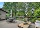 Deck with outdoor seating area, table and chairs at 10315 Washam Potts Rd, Cornelius, NC 28031