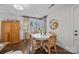 Bright dining nook with a white round table, charming chairs, and natural light from the window at 106 N Turner Ave, Charlotte, NC 28216