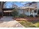 Bungalow features carport, welcoming front porch, and manicured landscaping at 106 N Turner Ave, Charlotte, NC 28216