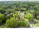 Aerial view showcasing the neighborhood's lush greenery and residential homes at 1315 Arbor Dr, Salisbury, NC 28144