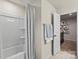 Clean bathroom featuring a shower, and open doorway at 1354 Galloway Rd, Charlotte, NC 28262
